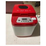 BREAD MAKER, RED AND STAINLESS STEEL FINISH,