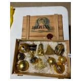 EGYPTIAN COLLECTION HAND-BLOWN GLASS ORNAMENTS,