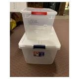 HEFTY STORAGE SOLUTIONS, 66-QT CLEAR PLASTIC