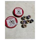 ASSORTED METAL WIRE SPOOLS, WELDING OR CRAFT