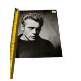 JAMES DEAN METAL SIGN, BLACK AND WHITE PORTRAIT,