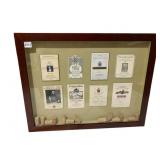 SHADOW BOX DISPLAY, ASSORTED ITALIAN CHIANTI