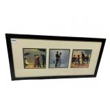 PRINTED ARTWORK, DANCING THEMES, THREE SCENES,
