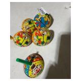 METAL SPINNING TOPS, CLOWN AND PARTY THEMES,