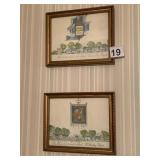 PR WILLIAMSBURG TAVERN PRINTS, WATERCOLOR STYLE,
