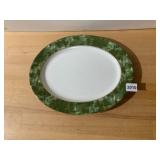 AYNSLEY BONE CHINA OVAL SERVING PLATTER, ONYX