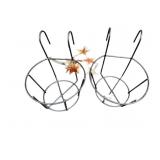 WROUGHT IRON HANGING PLANT HOLDERS, INCLUDES