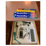 KITCHEN UTENSILS, INCLUDES CAN OPENER, CORKSCREW,