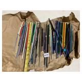 ASSORTED ART GLASS CANE RODS, MULTICOLOR, VARIOUS