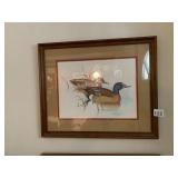 GREGORY F. MESSIER, WATERCOLOR PAINTING, DUCKS IN