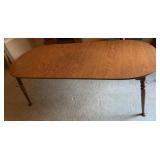ETHAN ALLEN DINING TABLE, OVAL TOP, WOOD