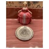 BAVARIA PORCELAIN FIGURINE TRINKET BOX, WENDELL