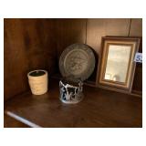 HALLMARK LITTLE GALLERY PEWTER PLATE, 1979, ANGEL