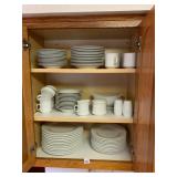 LYNNS FINE CHINA DINNERWARE, WHITE, BASKETWEAVE