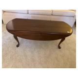DROP-LEAF COFFEE TABLE, WOOD CONSTRUCTION,