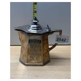 ROCKFORD S.P.C. EPNS CREAMER, HEXAGONAL BODY,