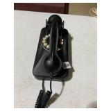 PF PRODUCT WALL PHONE, BLACK PLASTIC, ROTARY