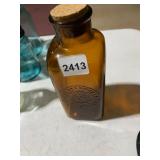 EASTMAN KODAK CO, AMBER GLASS BOTTLE, CORK