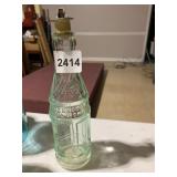 STEENROD BOTTLING WORKS, AQUA GLASS SODA BOTTLE,