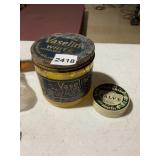 VASELINE WHITE PETROLEUM JELLY TIN, CLOVERINE