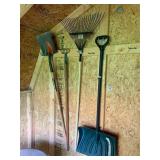 GARDEN TOOLS, INCLUDES AMES BRONCO SHOVEL,