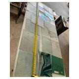 ASSORTED STAINED GLASS SHEETS, VARIOUS TEXTURES,