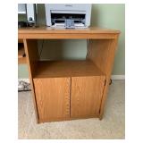 LAMINATE COMPUTER DESK, OAK FINISH, SLIDING