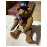 CREATIVE STITCHES TEDDY BEAR, BROWN WOOL, UNCLE