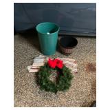 HOUSEHOLD DECOR, INCLUDES PLASTIC BUCKETS, RAG