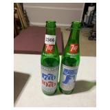 7UP BICENTENNIAL COMMEMORATIVE BOTTLES, GREEN