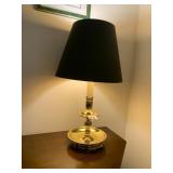 BALDWIN BRASS TABLE LAMP, CANDLESTICK FORM,