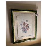 FLORAL BOTANICAL PRINT, MULTICOLOR, GREEN AND