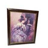 RAN GRAPHICS PRINT, WOMAN IN HAT REFLECTED IN