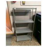 METAL STORAGE SHELVING UNIT, 4-TIER, ADJUSTABLE