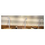 12 METAL L-SHAPED LIGHTS  REMOVED BY NEW BUYER