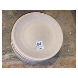 10 HOUSTON MELAMINE DINNER PLATES,  ROUND,