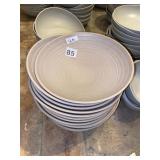 12 HOUSTON MELAMINE DINNER PLATES,  ROUND,