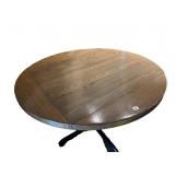 50" RESTAURANT DINING TABLE, RED OAK TOP