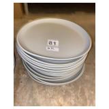 12 HOUSTON MELAMINE DINNER PLATES,  ROUND,