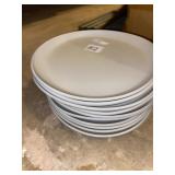 10 HOUSTON MELAMINE DINNER PLATES,  ROUND,