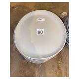 12 G.E.T. MELAMINE ROUND DINNER PLATES, MATTE