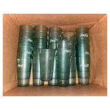 30 COCA-COLA PLASTIC TUMBLERS, GREEN TINTED, LOGO