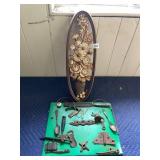 DECORATIVE WALL PLAQUE W/ FLORAL RELIEF, ASSORTED
