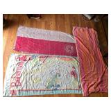 BEACH TOWELS, BAHAMAS MAP PRINT, COMPASS DESIGN,