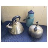 STAINLESS STEEL WHISTLING KETTLES, ENAMELWARE