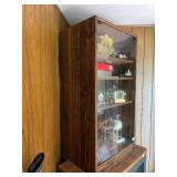 WOOD DISPLAY CABINET, GLASS DOOR, MULTIPLE