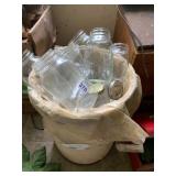 BALL MASON JARS, GLASS CANNING JARS W/ LIDS,