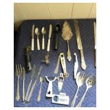 ASSORTED KITCHEN UTENSILS, SERVING PIECES, MERRY