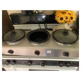 BELLA TRIPLE SLOW COOKER BUFFET SERVER, THREE