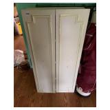 WHITE CABINET DOORS, GOLD TRIM, INTERIOR